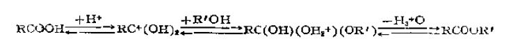 酯化反應(yīng)催化劑催化機(jī)理